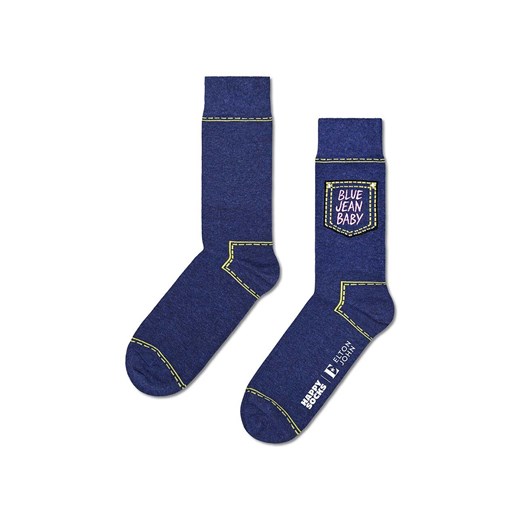 Happy Socks skarpetki x Elton John Blue Jean Baby kolor niebieski ze sklepu ANSWEAR.com w kategorii Skarpetki damskie - zdjęcie 169105706
