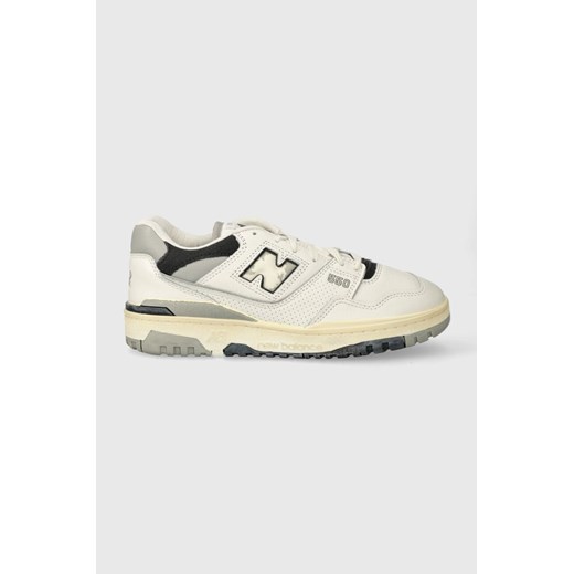 New Balance sneakersy skórzane 550 BB550VGB kolor biały BB550VGB ze sklepu PRM w kategorii Buty sportowe damskie - zdjęcie 169110495