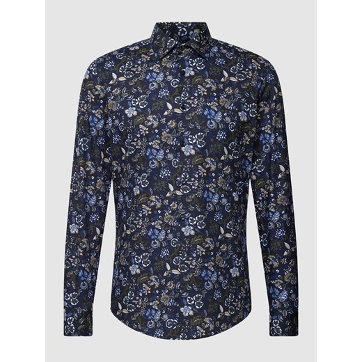 Koszula biznesowa o kroju slim fit z kwiatowym wzorem ze sklepu Peek&Cloppenburg  w kategorii Koszule męskie - zdjęcie 169110635