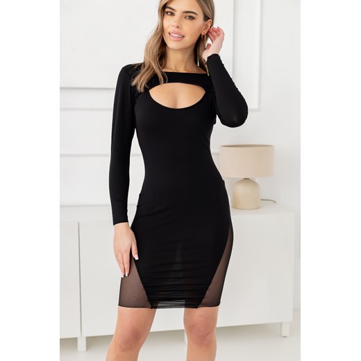 Czarna Sukienka prześwitująca MERIMI ze sklepu TONO w kategorii Sukienki - zdjęcie 169111178