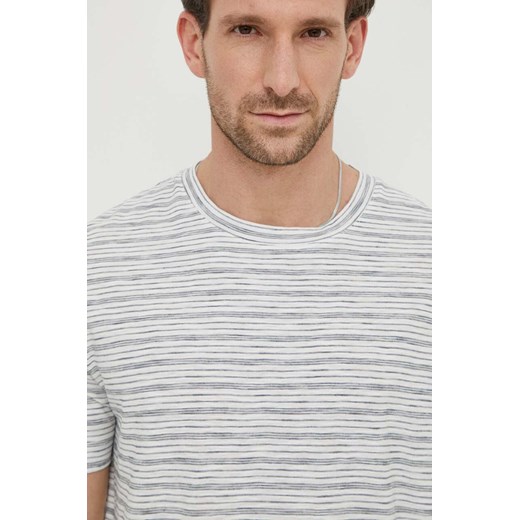 Marc O&apos;Polo t-shirt bawełniany męski kolor biały wzorzysty L ANSWEAR.com