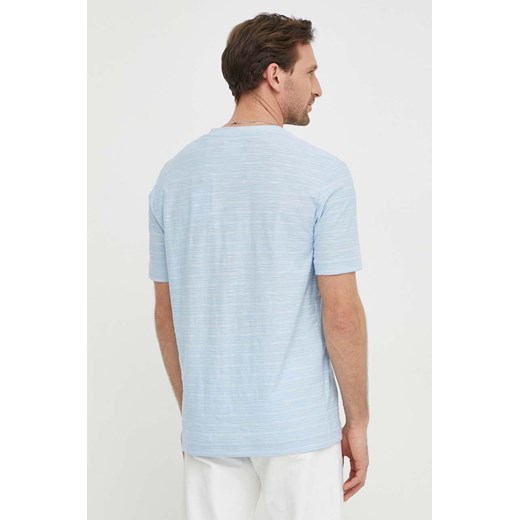Marc O&apos;Polo t-shirt bawełniany męski kolor niebieski wzorzysty M ANSWEAR.com