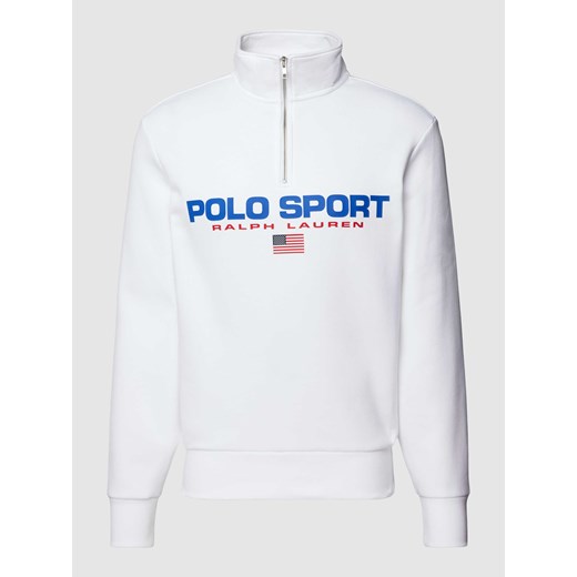 Bluza z kołnierzem i nadrukiem z logo Polo Sport M Peek&Cloppenburg 