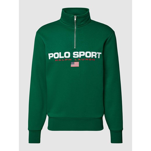 Bluza z kołnierzem i nadrukiem z logo Polo Sport L Peek&Cloppenburg 