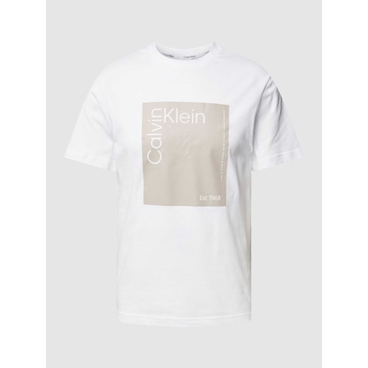 T-shirt z nadrukiem z logo ze sklepu Peek&Cloppenburg  w kategorii T-shirty męskie - zdjęcie 169123068