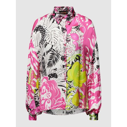 Bluzka koszulowa z wzorem na całej powierzchni ze sklepu Peek&Cloppenburg  w kategorii Koszule damskie - zdjęcie 169123737
