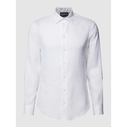 Koszula casualowa o kroju slim fit z wyhaftowanym logo ze sklepu Peek&Cloppenburg  w kategorii Koszule męskie - zdjęcie 169123788