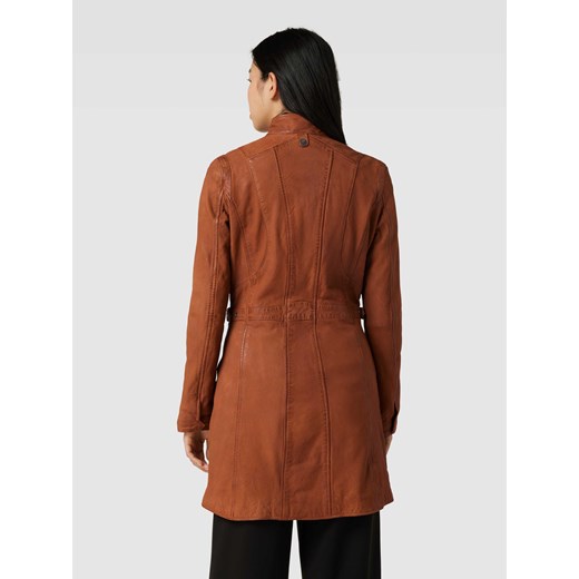 Płaszcz skórzany ze stójką model ‘Margarethe’ Gipsy XXL Peek&Cloppenburg 