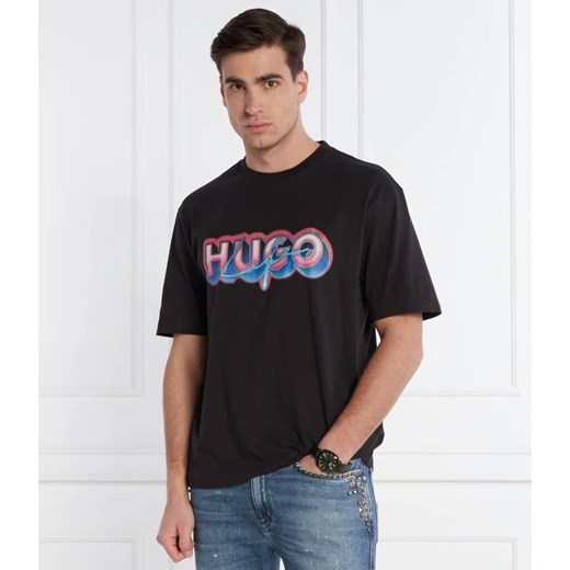 Hugo Blue T-shirt Nillumi | Regular Fit Hugo Blue XXL Gomez Fashion Store okazja