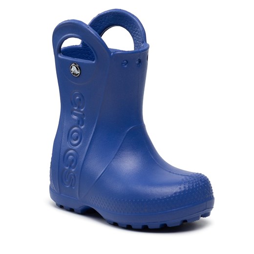 Kalosze Crocs Handle It Rain Boot Kids 12803 Cerulean Blue Crocs 23.5 okazyjna cena eobuwie.pl