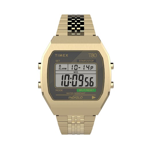 Zegarek Timex T80 TW2V74300 Złoty ze sklepu eobuwie.pl w kategorii Zegarki - zdjęcie 169126326