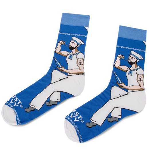 Skarpety wysokie unisex Cup of Sox Join The Navy B Granatowy Cup Of Sox 37/40 eobuwie.pl