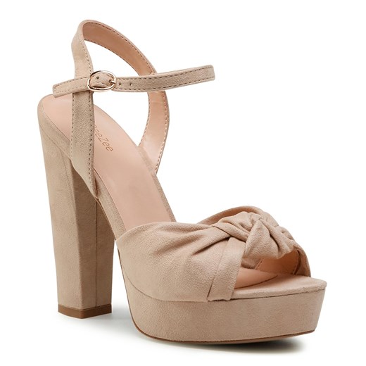 Sandały DeeZee WYL2539-1 Beige 38 wyprzedaż eobuwie.pl