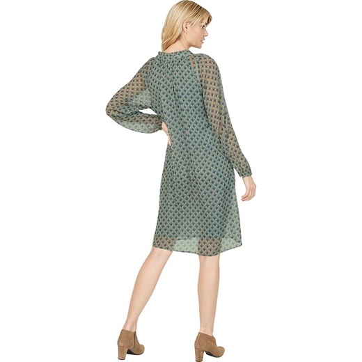 Sukienka Heine prosta mini z dekoltem v casual w abstrakcyjnym wzorze 