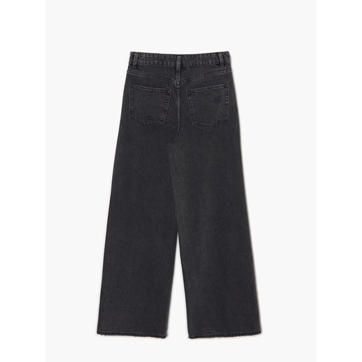 Cropp - Jeansy wide leg - szary Cropp 38 okazja Cropp