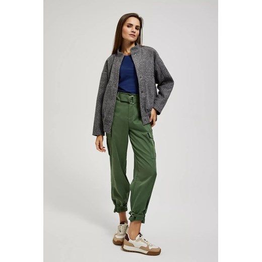 Kurtka damska Moodo.pl bez kaptura krótka z poliestru 