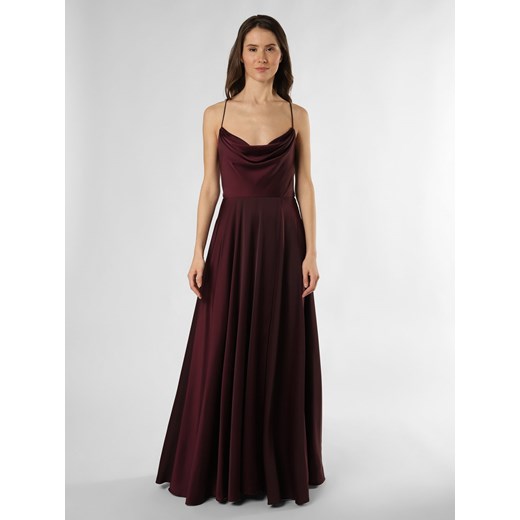 VM Damska sukienka wieczorowa Kobiety Sztuczne włókno bakłażanowy jednolity ze sklepu vangraaf w kategorii Sukienki - zdjęcie 169132177