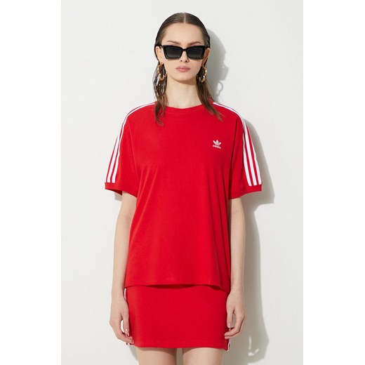 Bluzka damska Adidas Originals z aplikacją z krótkim rękawem 
