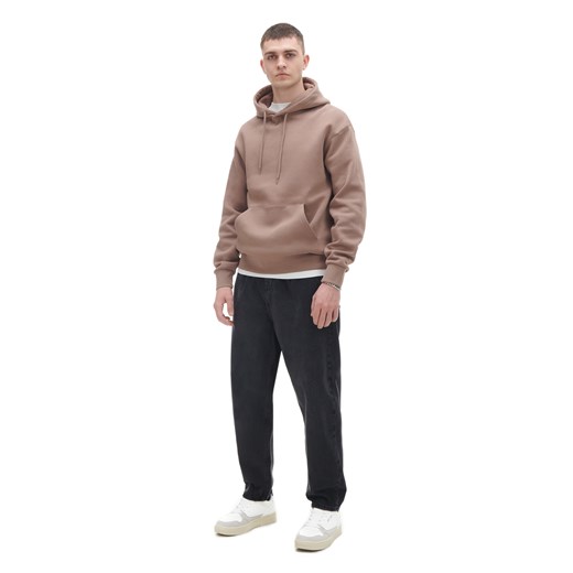 Cropp - Brązowa bluza z kapturem - brązowy Cropp XXL Cropp