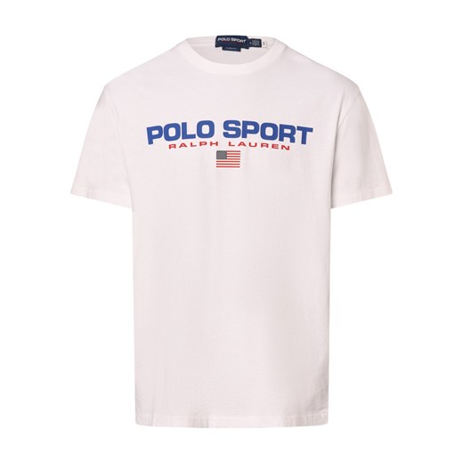 Polo Sport Koszulka męska Mężczyźni Bawełna biały nadruk ze sklepu vangraaf w kategorii T-shirty męskie - zdjęcie 169136868