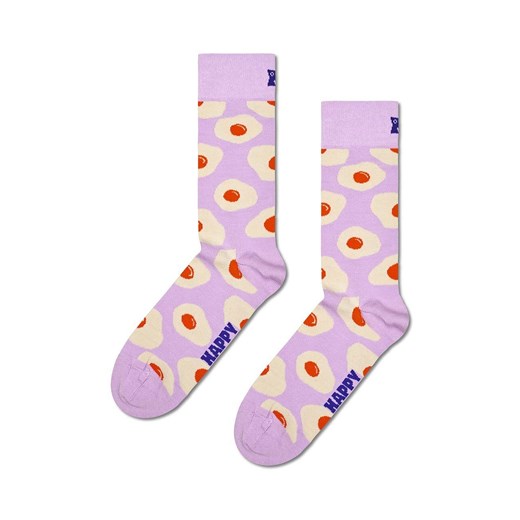 Happy Socks skarpetki Sunny Side Up Sock kolor fioletowy ze sklepu ANSWEAR.com w kategorii Skarpetki damskie - zdjęcie 169137498