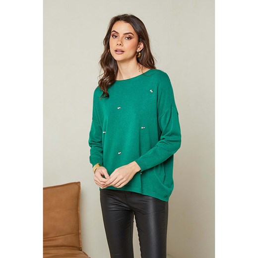 Soft Cashmere Sweter w kolorze zielonym ze sklepu Limango Polska w kategorii Swetry damskie - zdjęcie 169138887