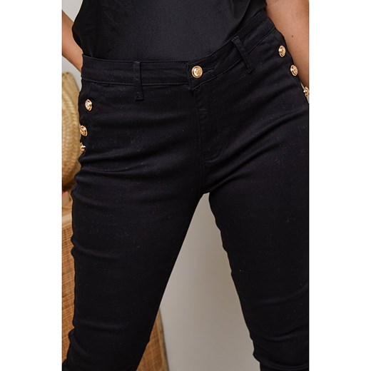 Spodnie damskie czarne Plus Size Company bawełniane 