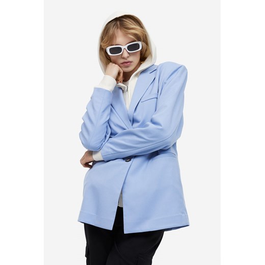 H & M - Jednorzędowa marynarka - Niebieski H & M XL H&M