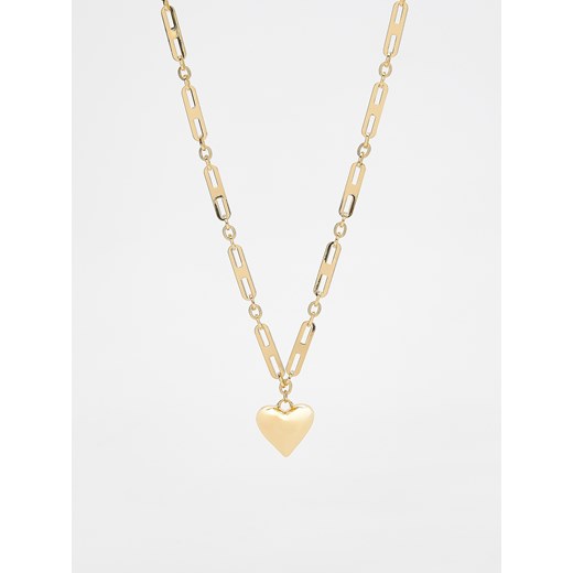 Reserved - Pozłacany naszyjnik z zawieszką w kształcie serca - złoty ze sklepu Reserved w kategorii Naszyjniki - zdjęcie 169144906