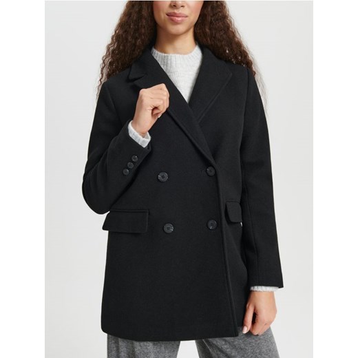 Sinsay - Płaszcz - czarny ze sklepu Sinsay w kategorii Płaszcze damskie - zdjęcie 169146278