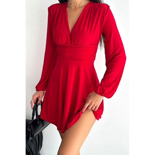 Sukienka SABANA RED ze sklepu Ivet Shop w kategorii Sukienki - zdjęcie 169147485