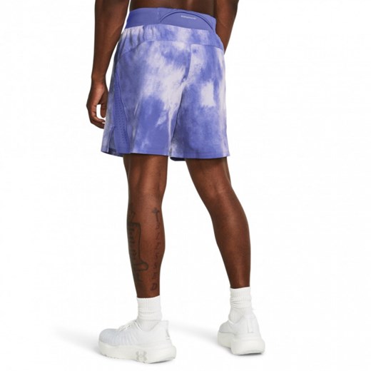 Męskie spodenki do biegania Under Armour Launch Elite 7'' Prt Short - fioletowe Under Armour S Sportstylestory.com