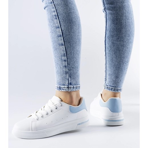 Biało-niebieskie sneakersy Leland ze sklepu gemre w kategorii Trampki damskie - zdjęcie 169163299