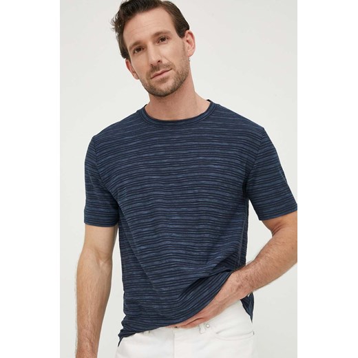 Marc O&apos;Polo t-shirt bawełniany męski kolor granatowy wzorzysty M22218651040 ze sklepu ANSWEAR.com w kategorii T-shirty męskie - zdjęcie 169163787