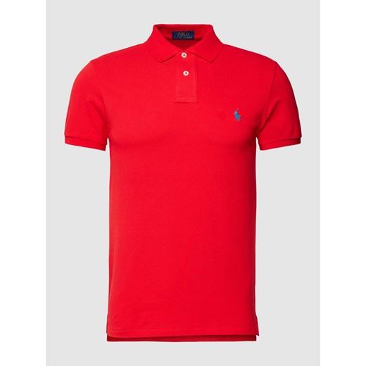 Koszulka polo o kroju slim fit z wyhaftowanym logo ze sklepu Peek&Cloppenburg  w kategorii T-shirty męskie - zdjęcie 169165285