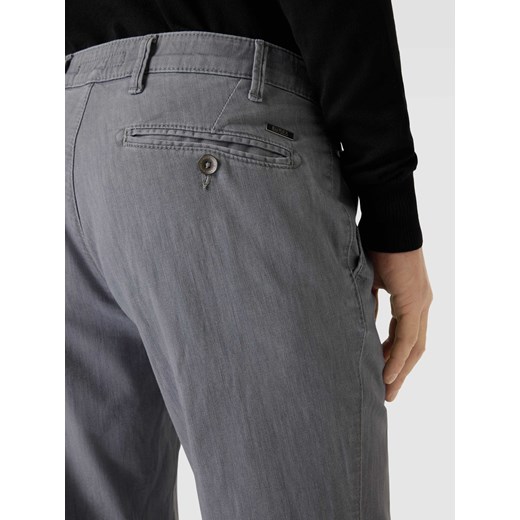 Spodnie męskie szare Eurex By Brax z bawełny 