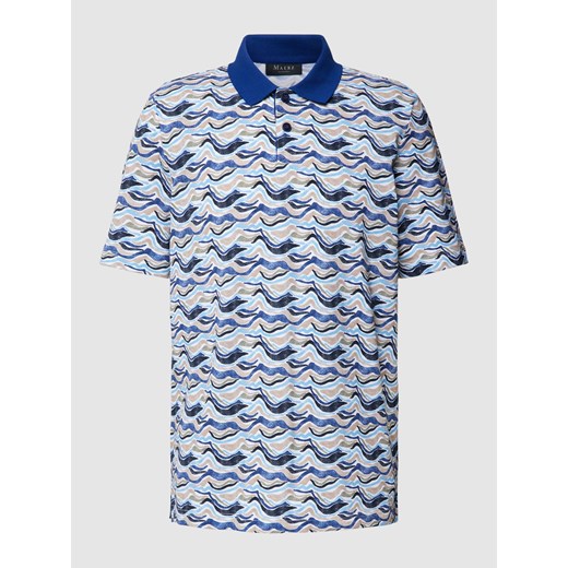 Koszulka polo we wzory na całej powierzchni ze sklepu Peek&Cloppenburg  w kategorii T-shirty męskie - zdjęcie 169165475