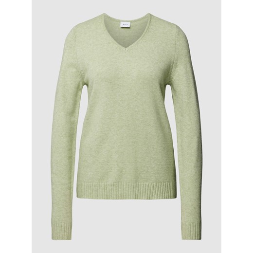 Sweter z dzianiny z prążkowanymi wykończeniami model ‘VIRIL’ ze sklepu Peek&Cloppenburg  w kategorii Swetry damskie - zdjęcie 169165477