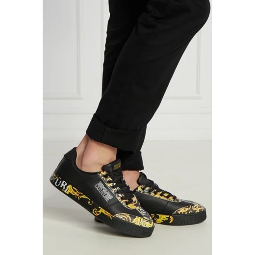 Buty sportowe męskie Versace Jeans z tworzywa sztucznego