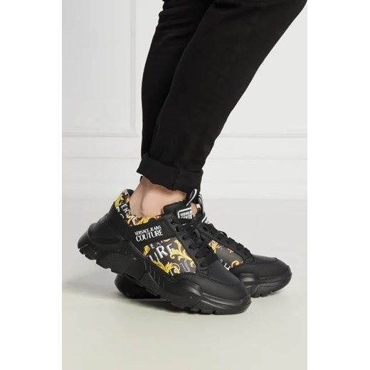 Buty sportowe męskie Versace Jeans z tworzywa sztucznego