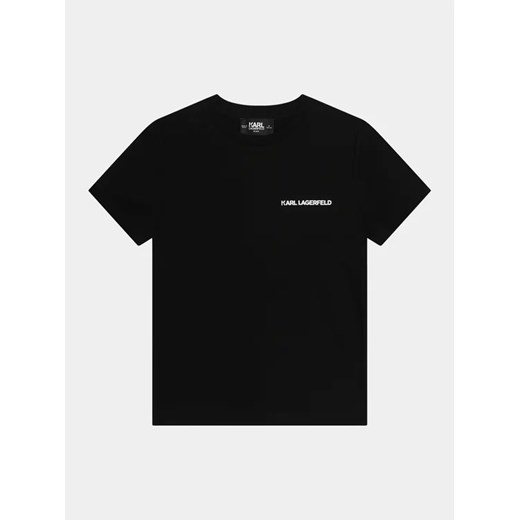 Karl Lagerfeld Kids T-Shirt Z30055 S Czarny Regular Fit 8Y MODIVO