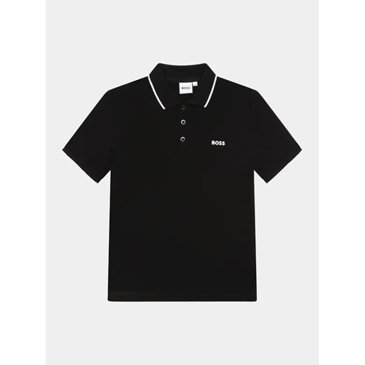 Boss Polo J25P26 S Czarny Regular Fit 6Y promocyjna cena MODIVO