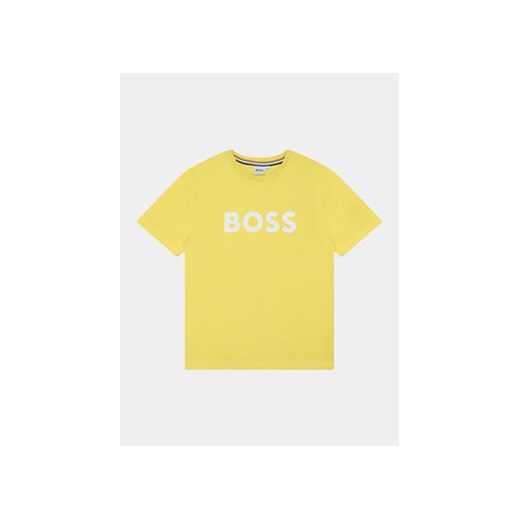 Boss T-Shirt J50718 M Żółty Regular Fit ze sklepu MODIVO w kategorii T-shirty chłopięce - zdjęcie 169181215