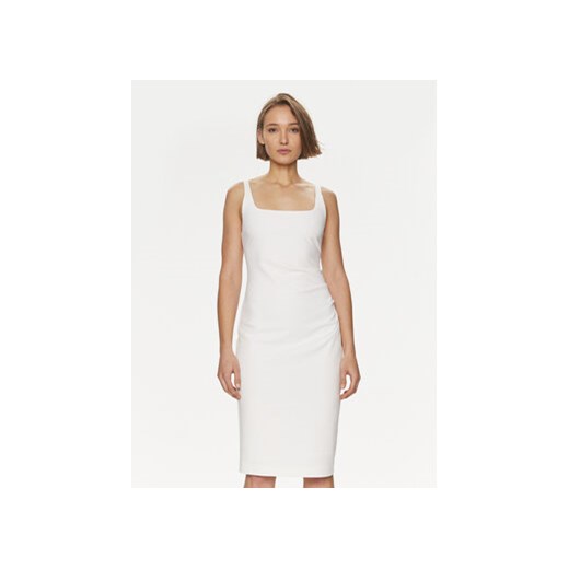 Hugo Sukienka koktajlowa Kanke 50511458 Biały Slim Fit ze sklepu MODIVO w kategorii Sukienki - zdjęcie 169181488