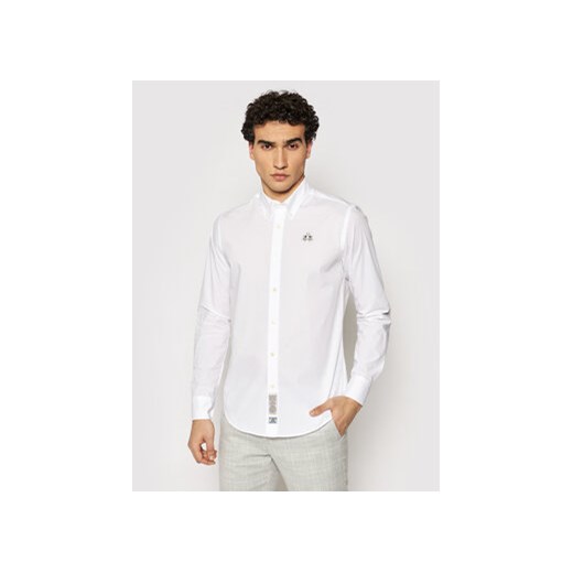 La Martina Koszula CCMC02 PP003 Biały Slim Fit ze sklepu MODIVO w kategorii Koszule męskie - zdjęcie 169181995