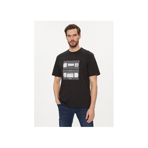 Boss T-Shirt TeRetroLeo 50510021 Czarny Regular Fit ze sklepu MODIVO w kategorii T-shirty męskie - zdjęcie 169182255