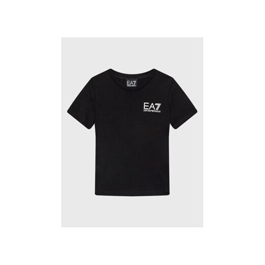 EA7 Emporio Armani T-Shirt 8NBT51 BJ02Z 1200 Czarny Regular Fit ze sklepu MODIVO w kategorii T-shirty chłopięce - zdjęcie 169182826
