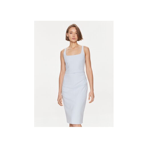 Hugo Sukienka koktajlowa Kanke 50511458 Niebieski Slim Fit ze sklepu MODIVO w kategorii Sukienki - zdjęcie 169183107