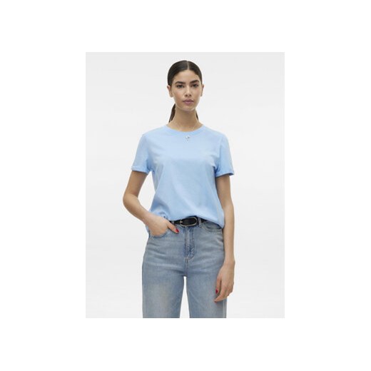 Vero Moda T-Shirt Paula 10243889 Niebieski Regular Fit ze sklepu MODIVO w kategorii Bluzki damskie - zdjęcie 169184167