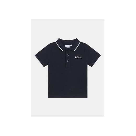 Boss Polo J05P13 S Granatowy Regular Fit ze sklepu MODIVO w kategorii T-shirty chłopięce - zdjęcie 169184275